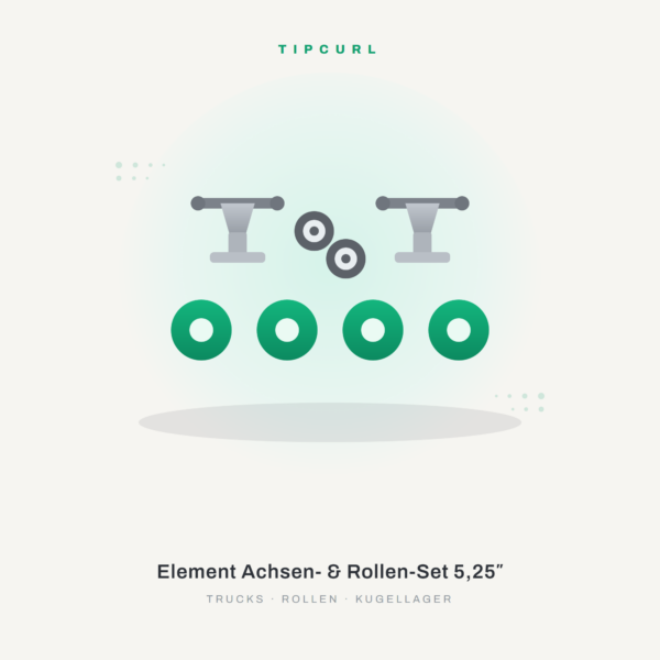 Element Achsen- und Rollen-Set 5,25 Zoll