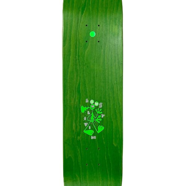 Weißes Cleptomanicx G. News Skateboard-Deck