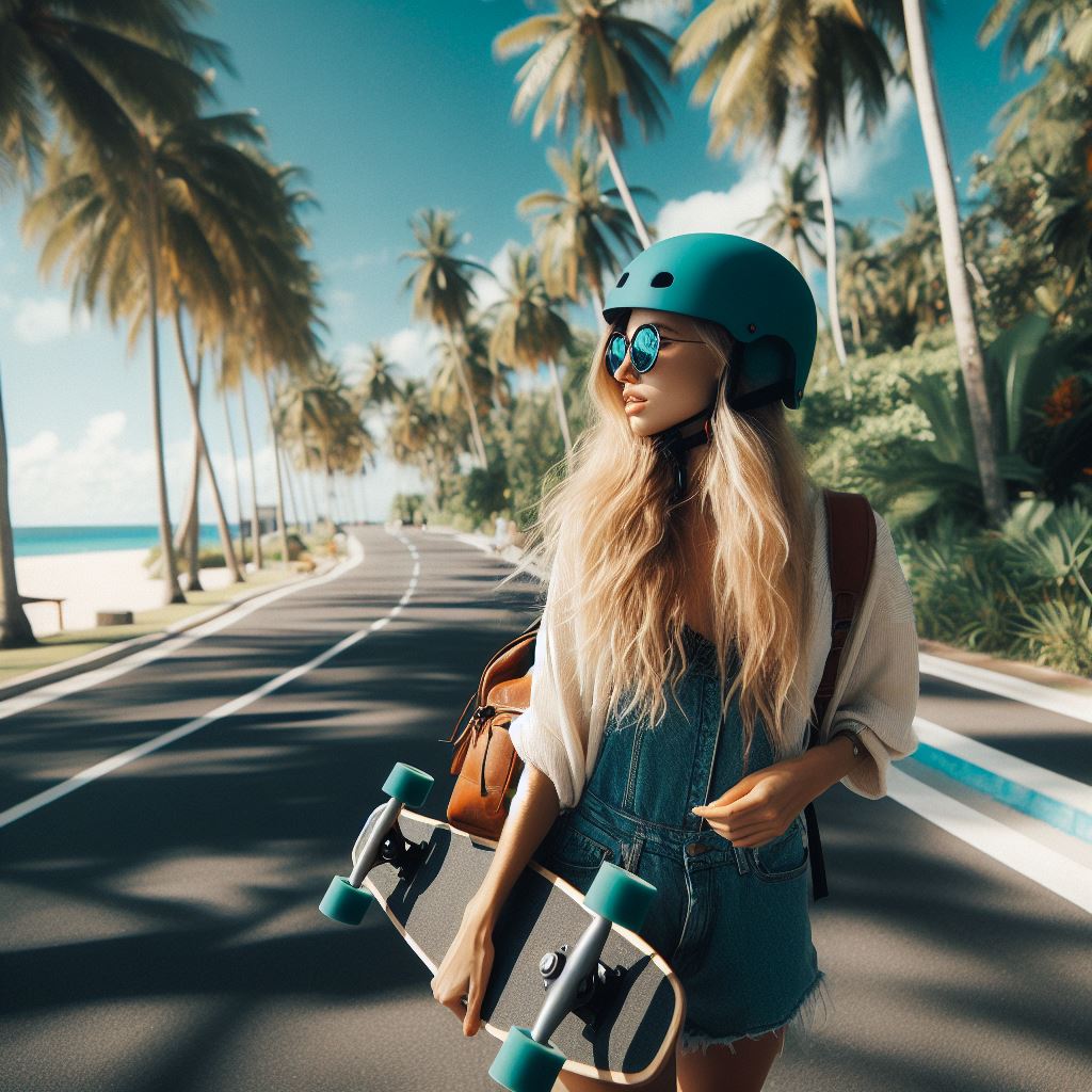 skate helm cool water tuerkis 3 Türkiser Skate-Helm mit Drehverschluss und Belüftung